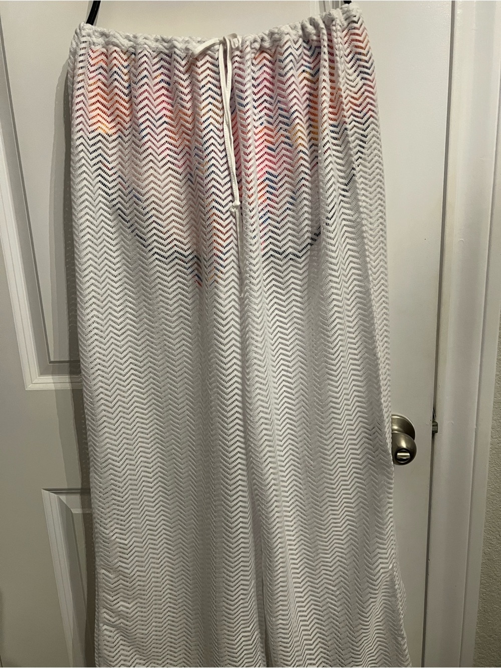 Calvin Klein White Maxi pants to cover up 🌺